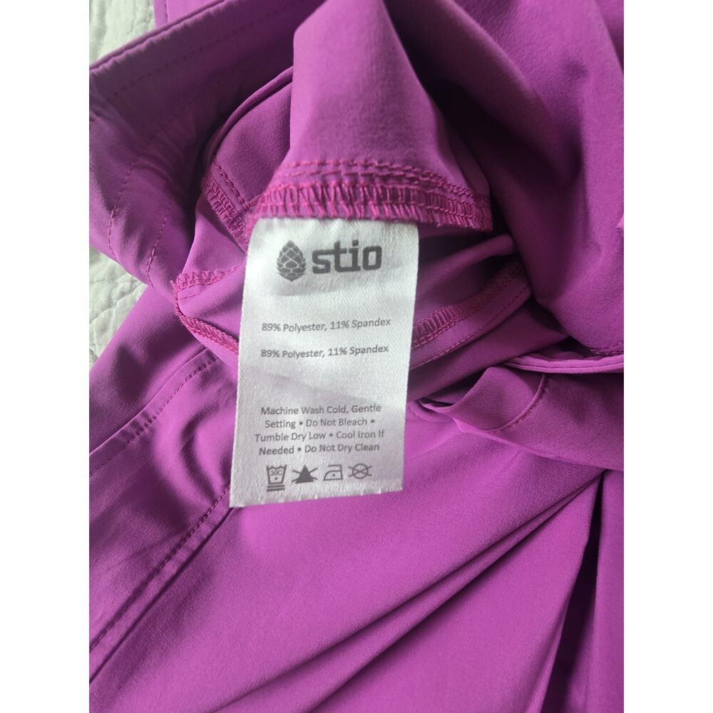 Stio CFS Board Pants Womens 4 Purple Drawstring Quick Dry Stretch Hiking UPF 50 - Picture 13 of 16